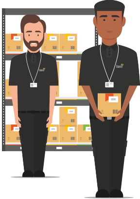 Hospital storeroom staff