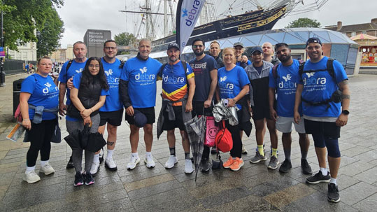 DEBRA 185 mile charity walk